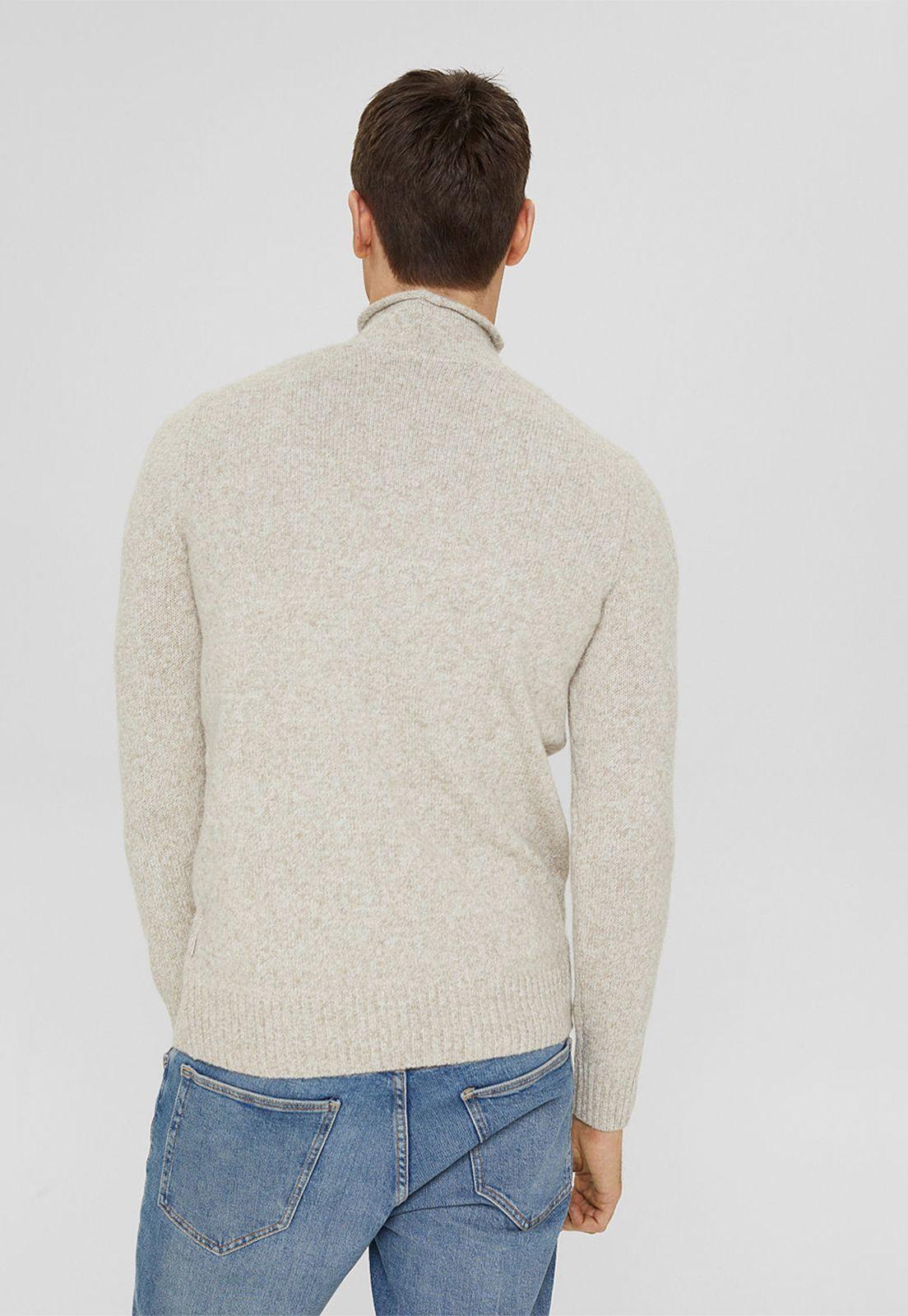 Sweater hombre cuello alto Esprit Gris oscuro-1