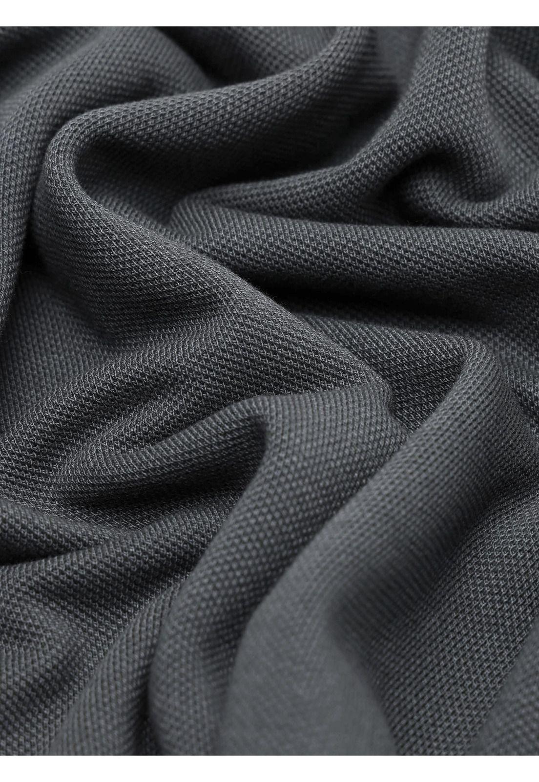 Polera Pique Stone Wash Regular Fit Gris Oscuro Arrow PO33072GO-5