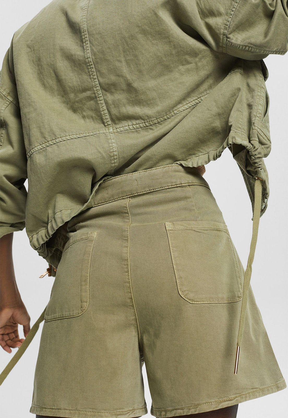 Short Con Pliegues En La Cintura Esprit-2