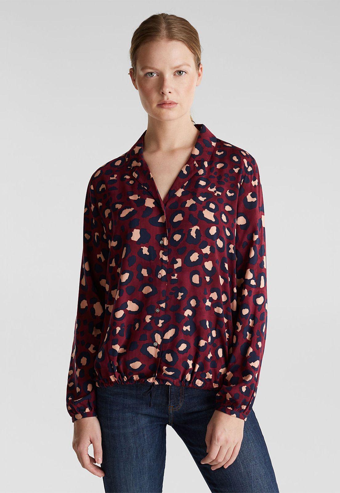 Blusa Manga Larga Estampada  Esprit-0