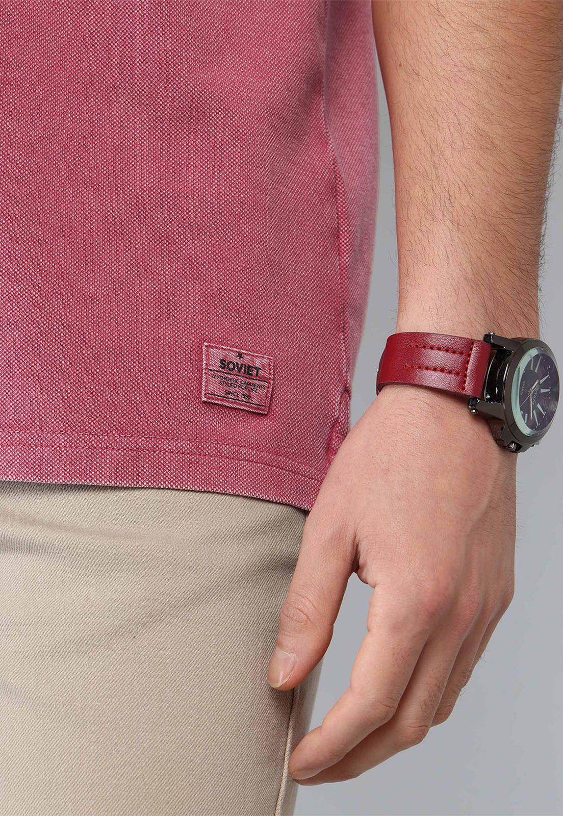 Polera Pique Stone Wash Soviet SCVK044RO-5