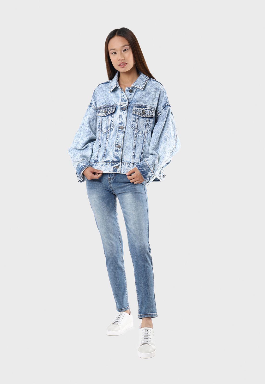 Chaqueta Denim Manga Murcielago Soviet-4
