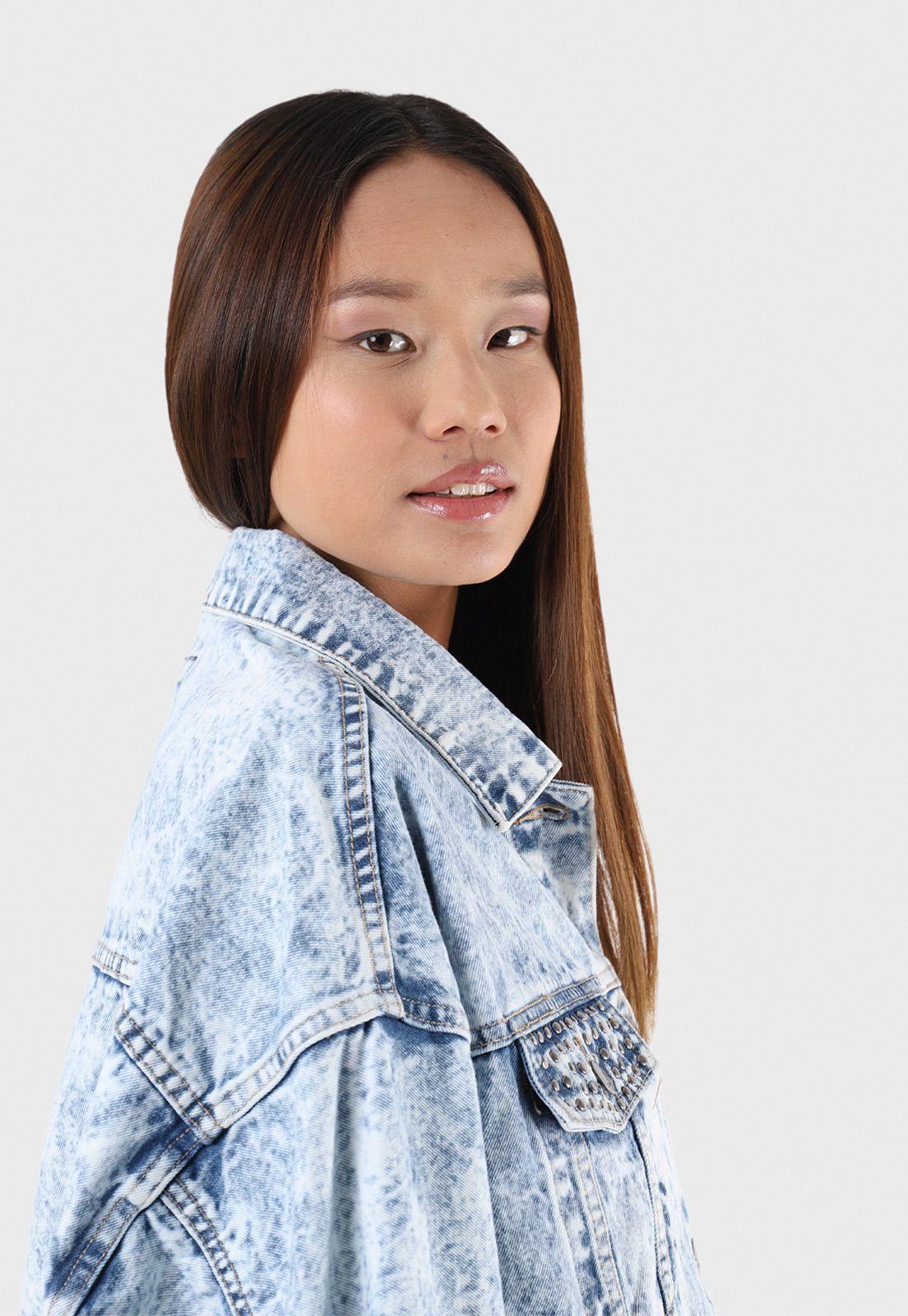 Chaqueta Denim Manga Murcielago Soviet SJKMI54CE-3