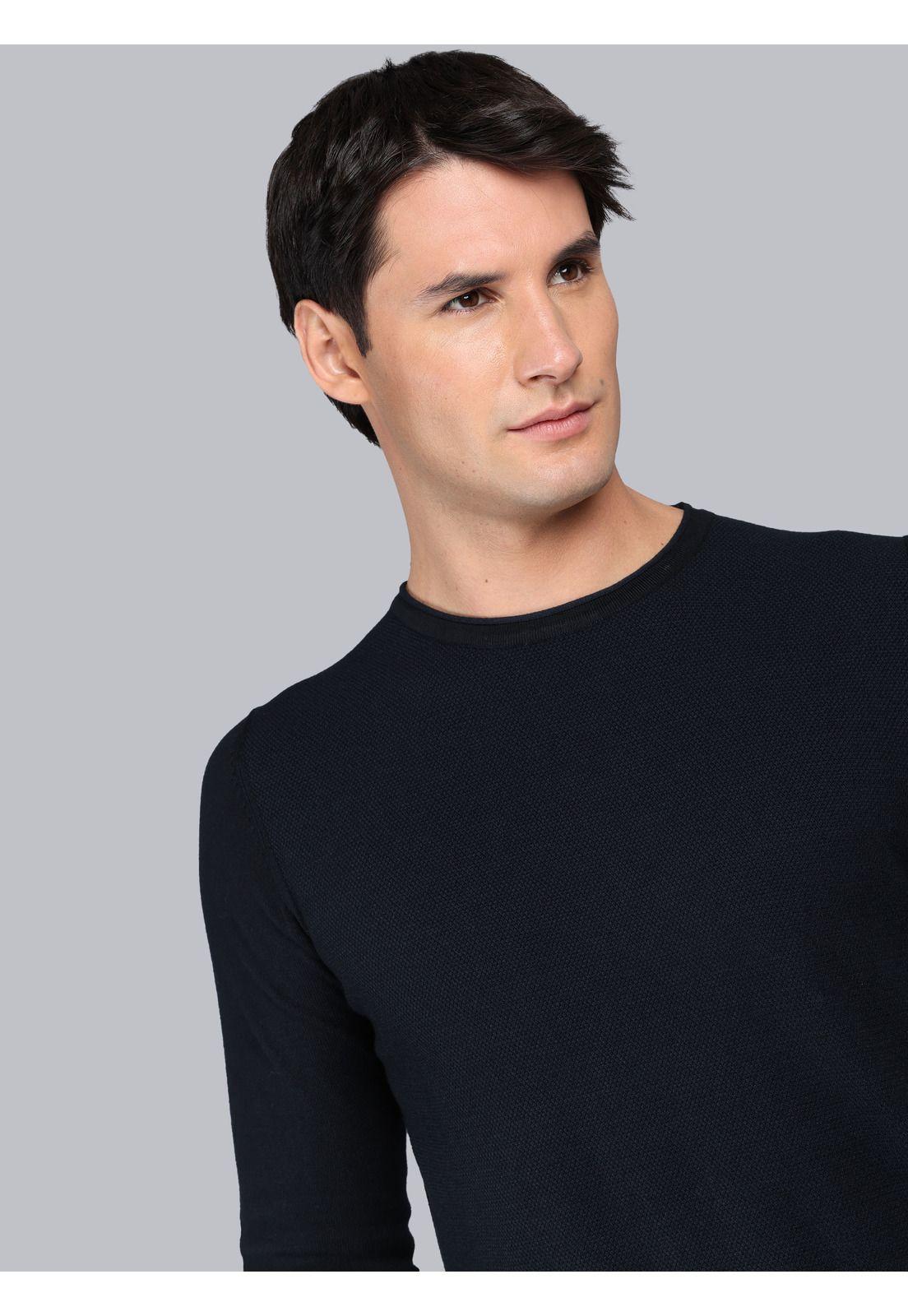 Sweater Cuello Redondo Regular Fit Negro Soviet SCII109NE-2