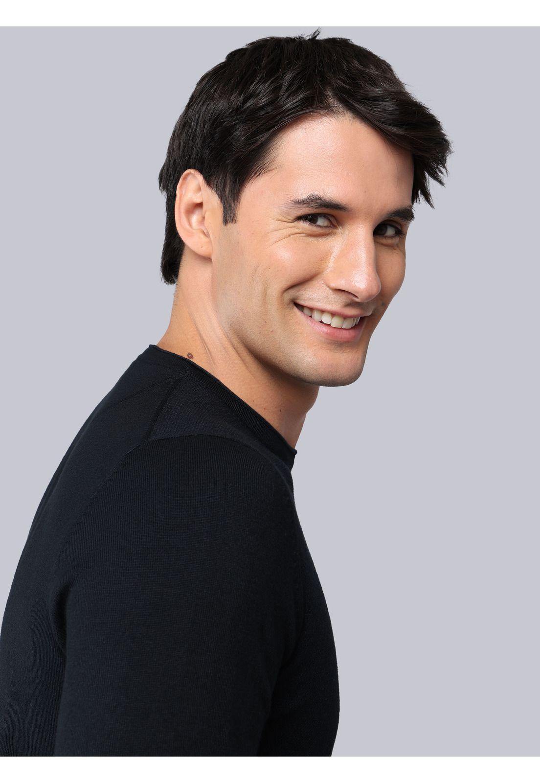 Sweater Cuello Redondo Regular Fit Negro Soviet SCII109NE-4