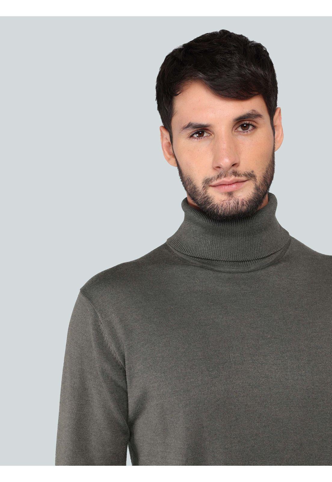 Sweater Cuello Alto Regular Fit Verde Arrow SW33092VE-2