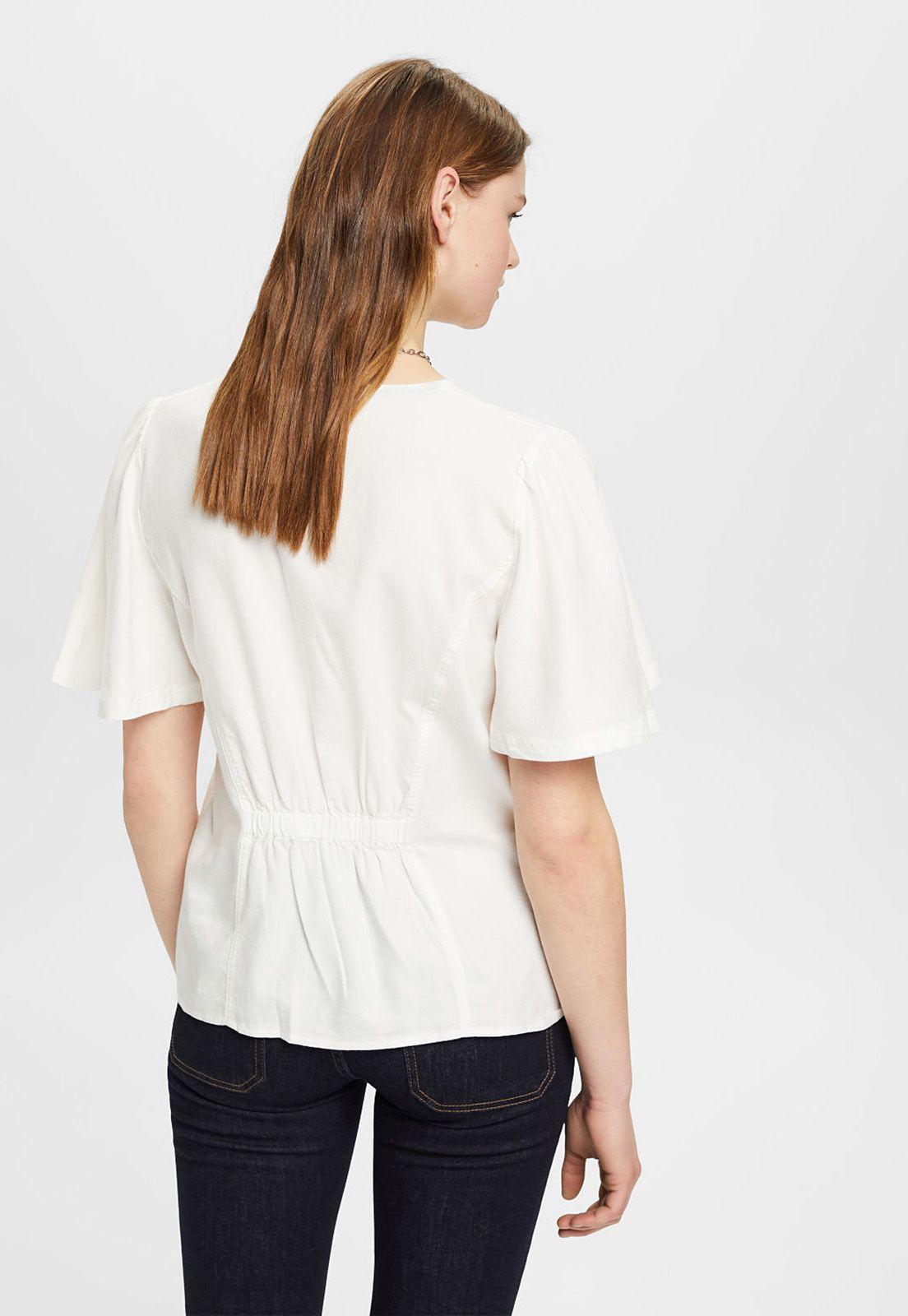 Blusa Ajustada A La Cintura Mujer Esprit-1