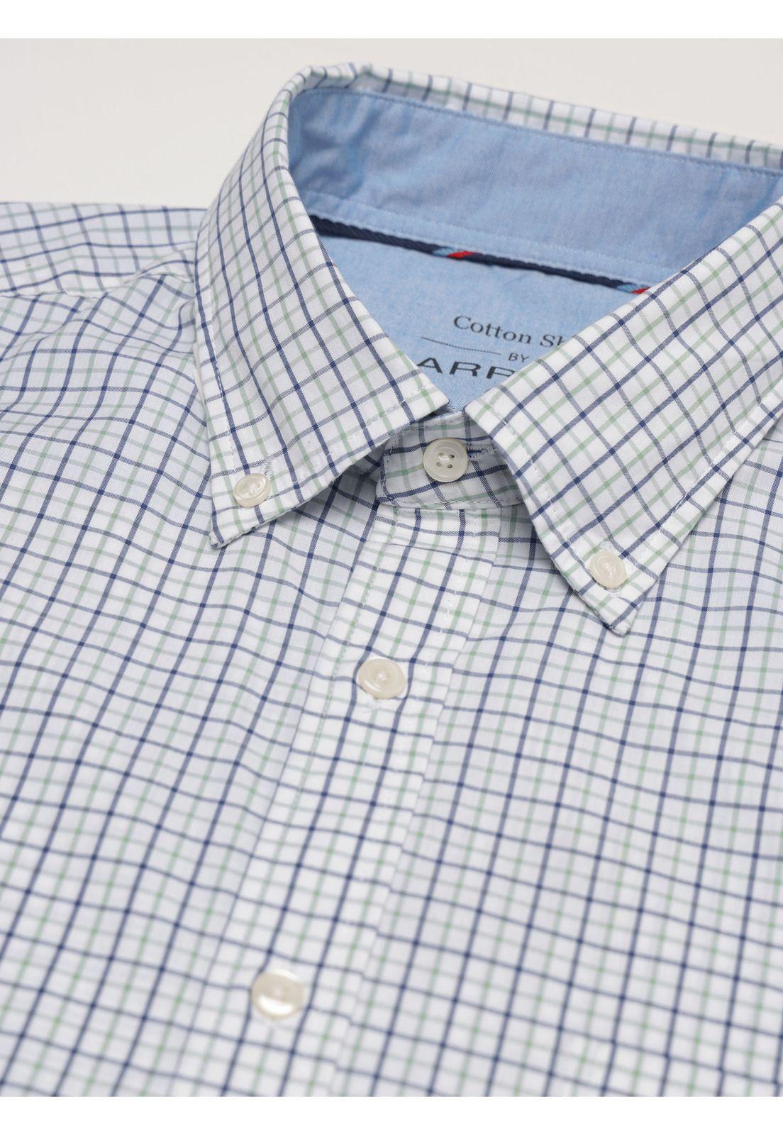 Camisa A Cuadros Regular Fit Verde Arrow CM34011VE-3