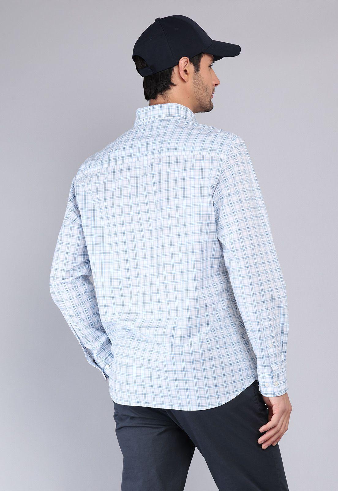 Camisa Diseño Cuadros Arrow CM32008AZ-1