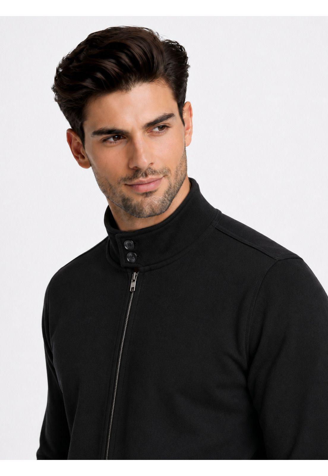 Polerón Cuello Alto Regular Fit Negro Piero Butti PBDVJ40NE-2