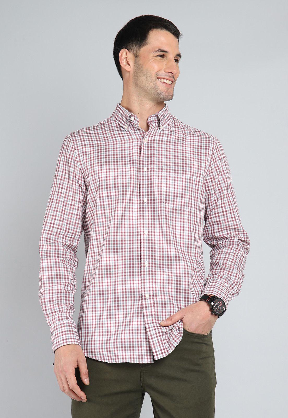Camisa Cuadros Manga Larga Guy Laroche GLBIF46FU-0
