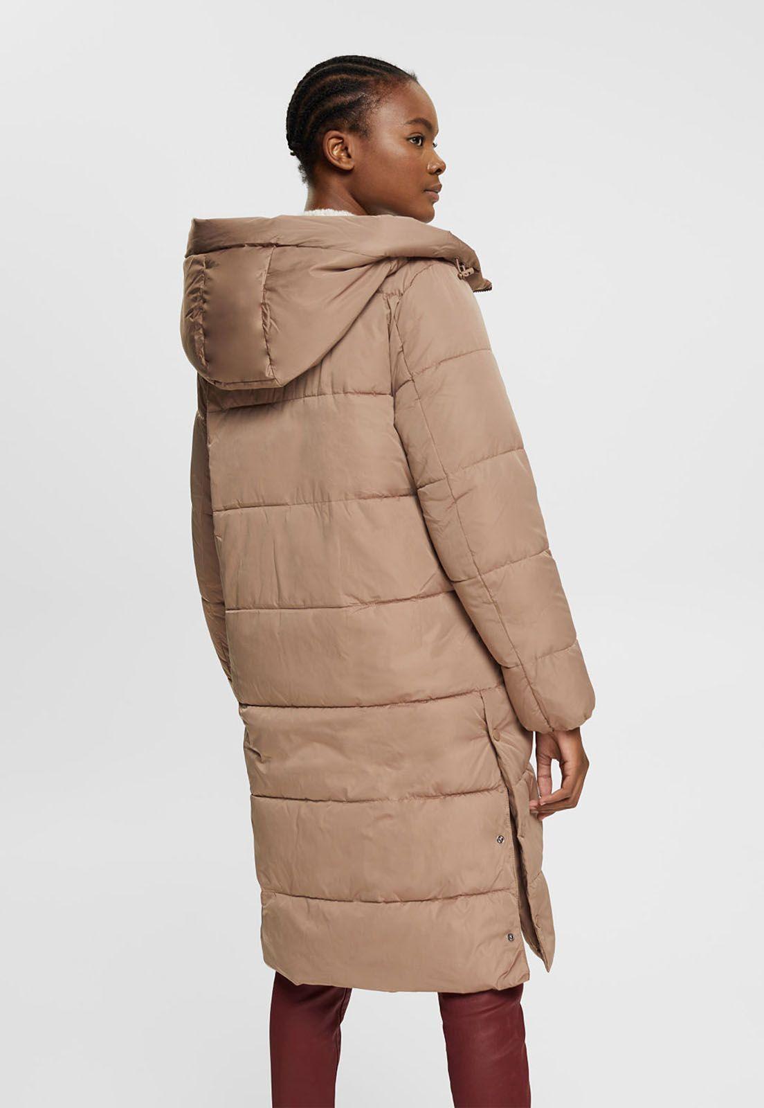 Parka Acolchada Con Capucha Ajustable Mujer Esprit Azul marino-1