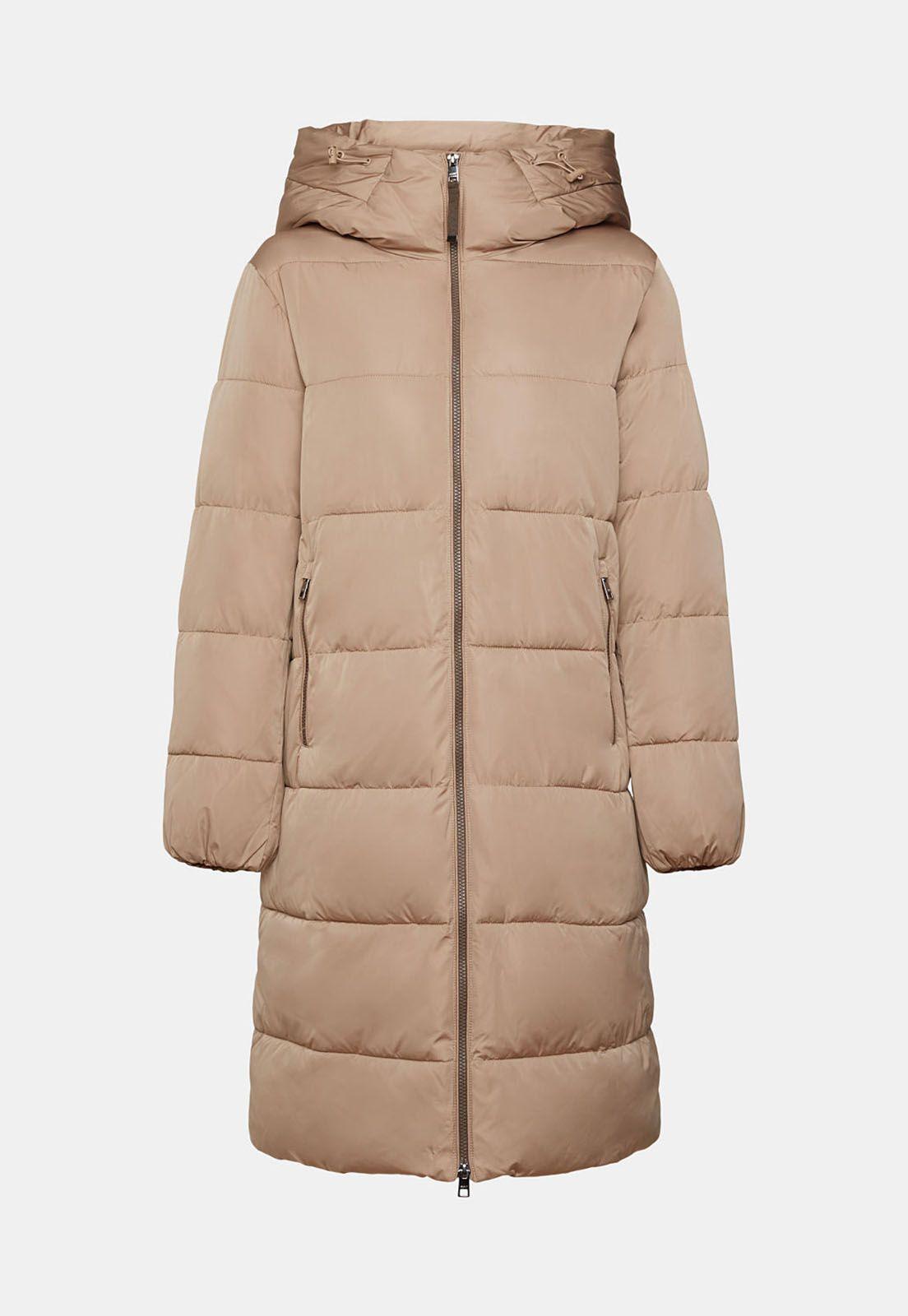Parka Acolchada Con Capucha Ajustable Mujer Esprit Azul marino-3