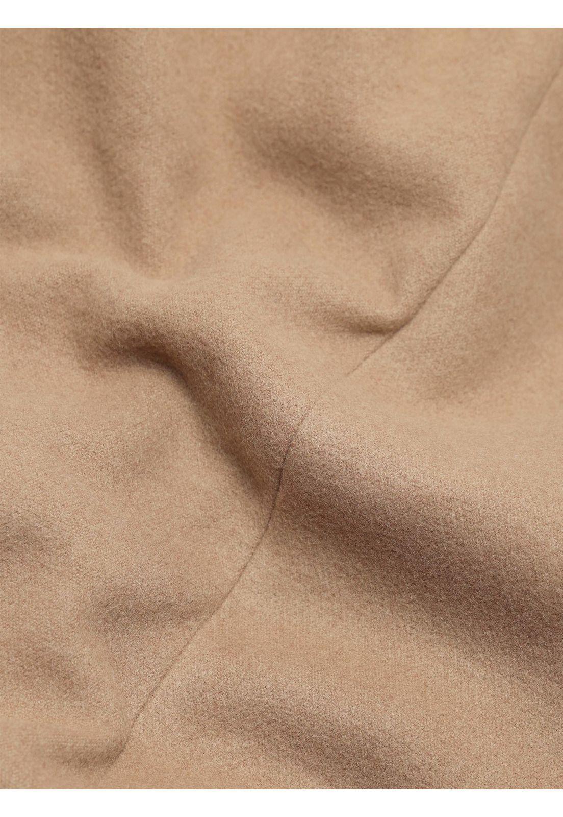 Abrigo Recto Liso Regular Fit Beige Arrow AB33001BE-6