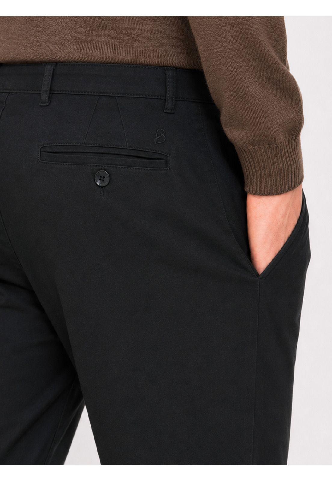 Pantalón Chino Spandex Regular Fit Negro Piero Butti PBDVB01NE-2