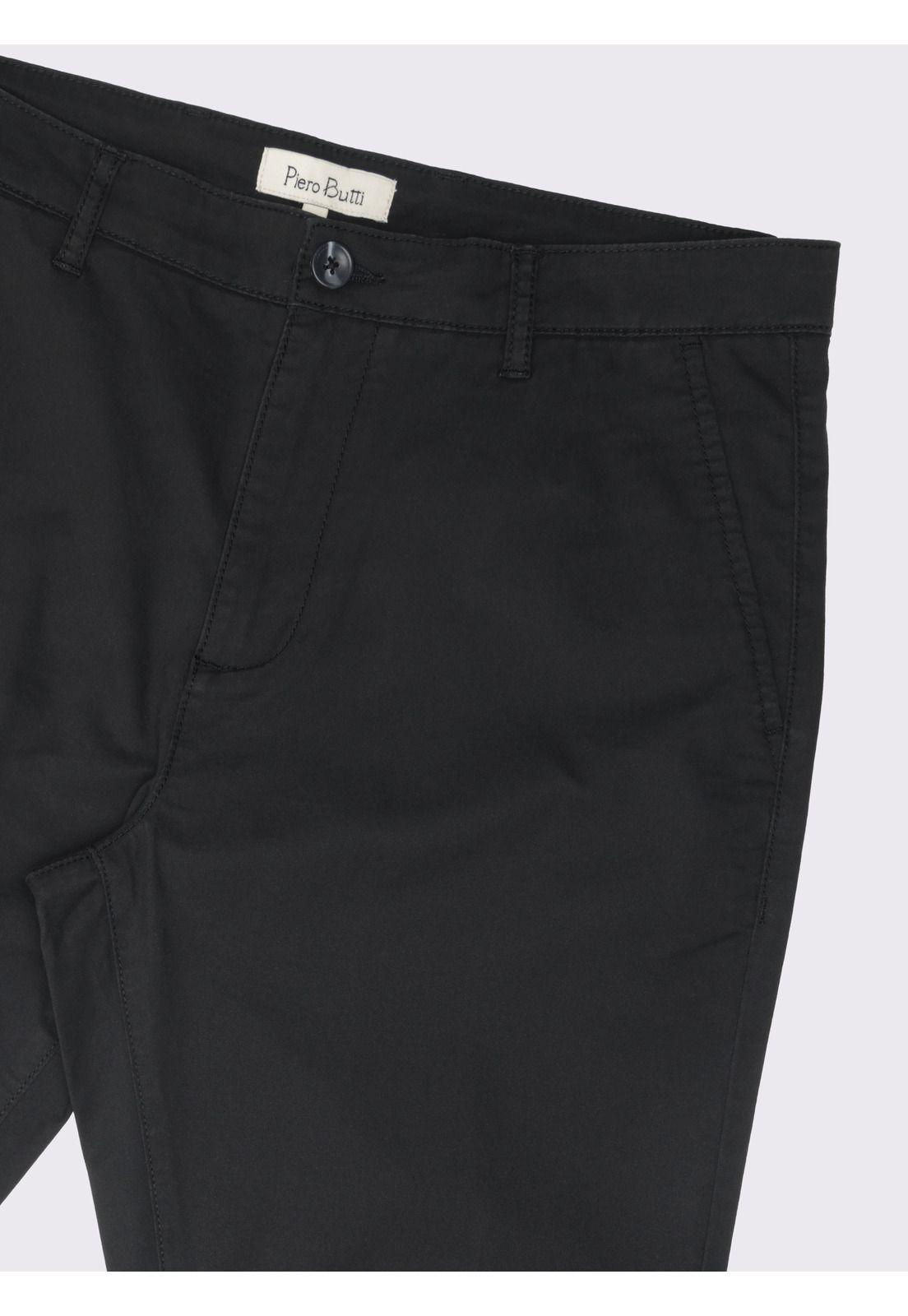 Pantalón Chino Spandex Regular Fit Negro Piero Butti PBDVB01NE-4