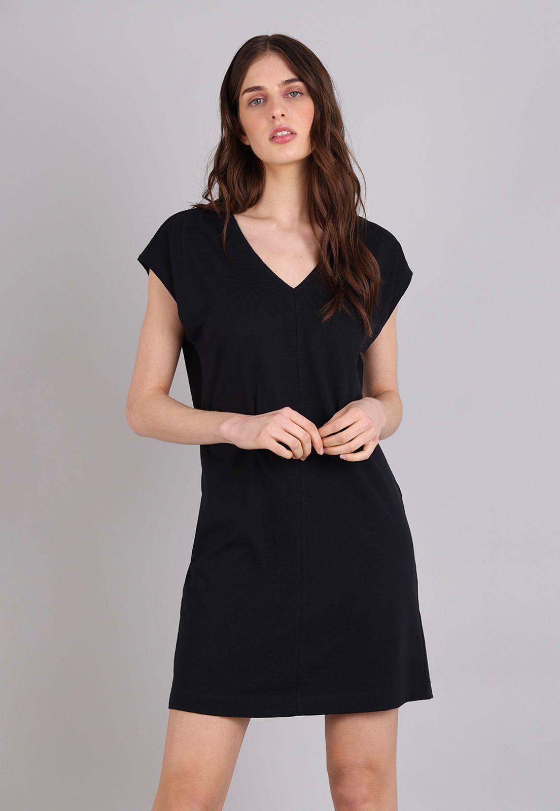 Vestido Cuello en V Mujer Esprit 073CC1E301-2