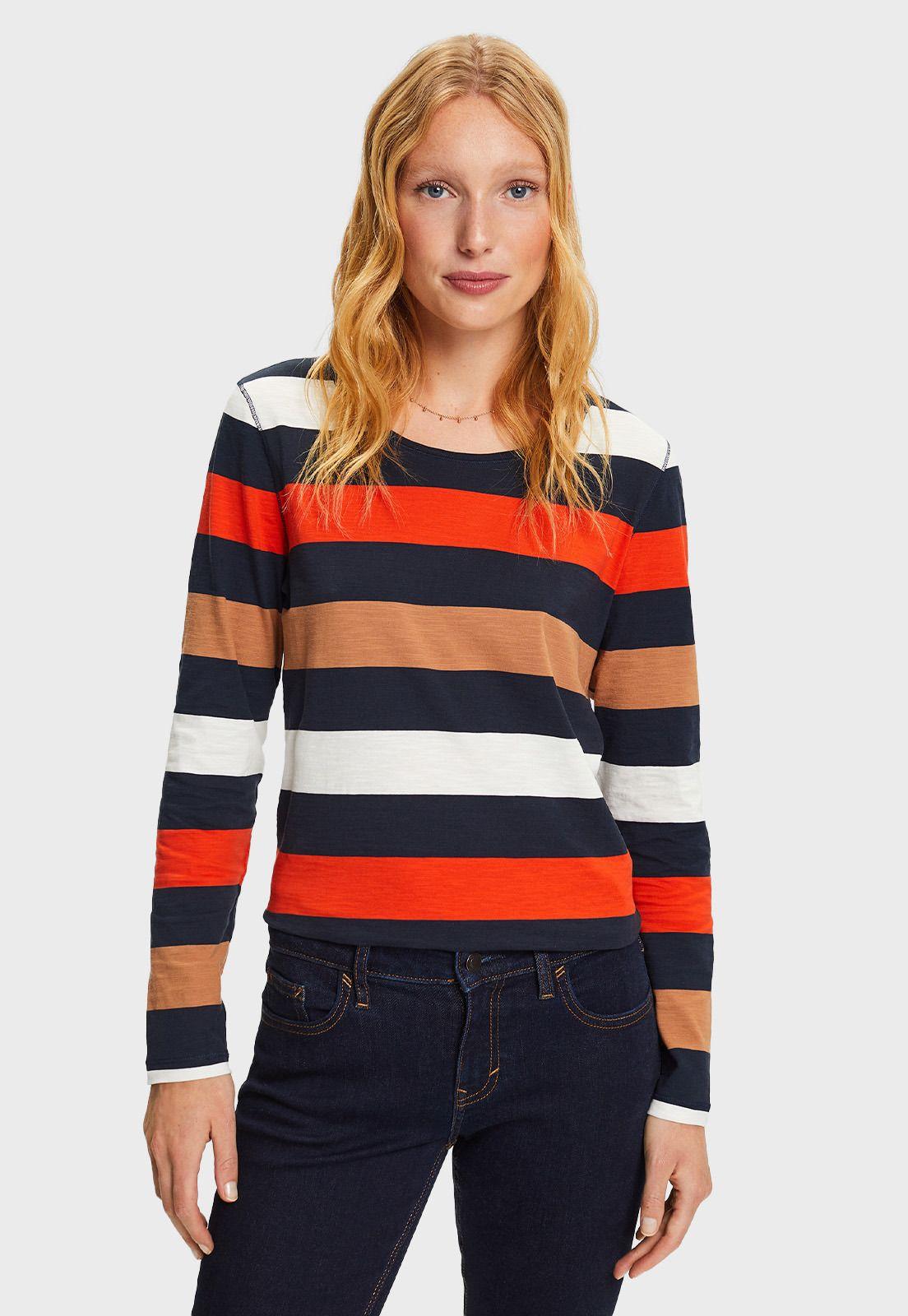 Polera manga larga de escote redondo Mujer Esprit-0