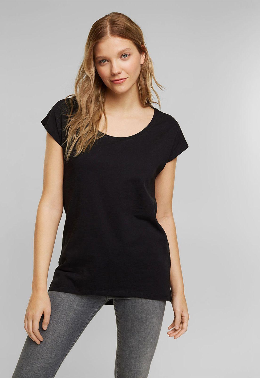 Polera Mujer Manga Corta Lisa Esprit-0