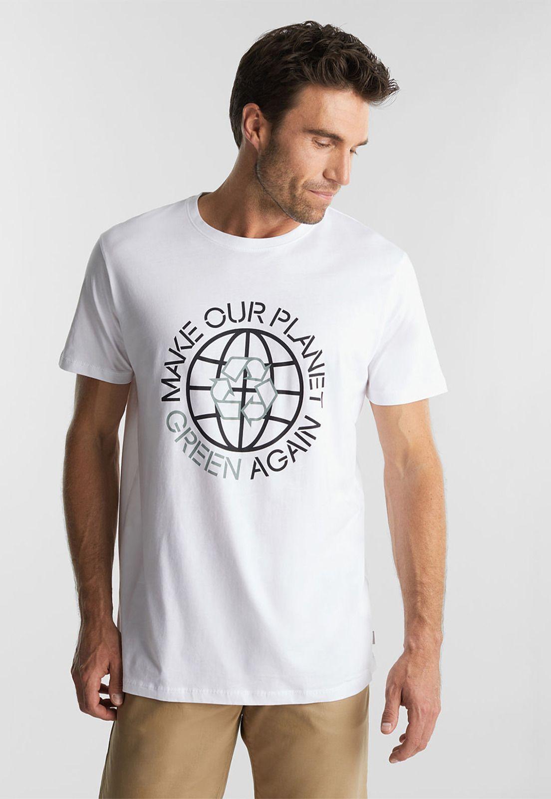 Polera Hombre Manga Corta Estampada Esprit-0