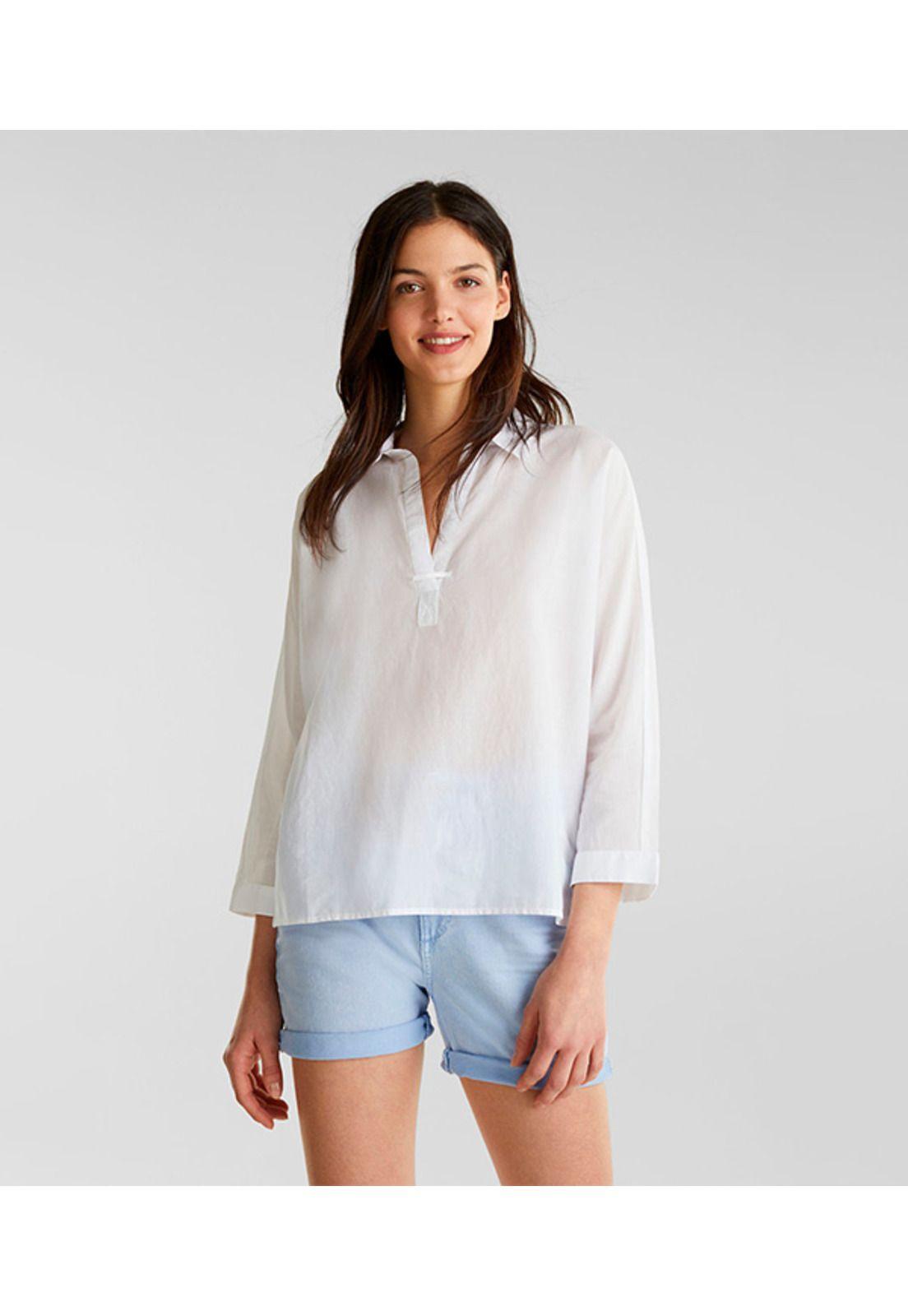 Blusa camisera algodón-0