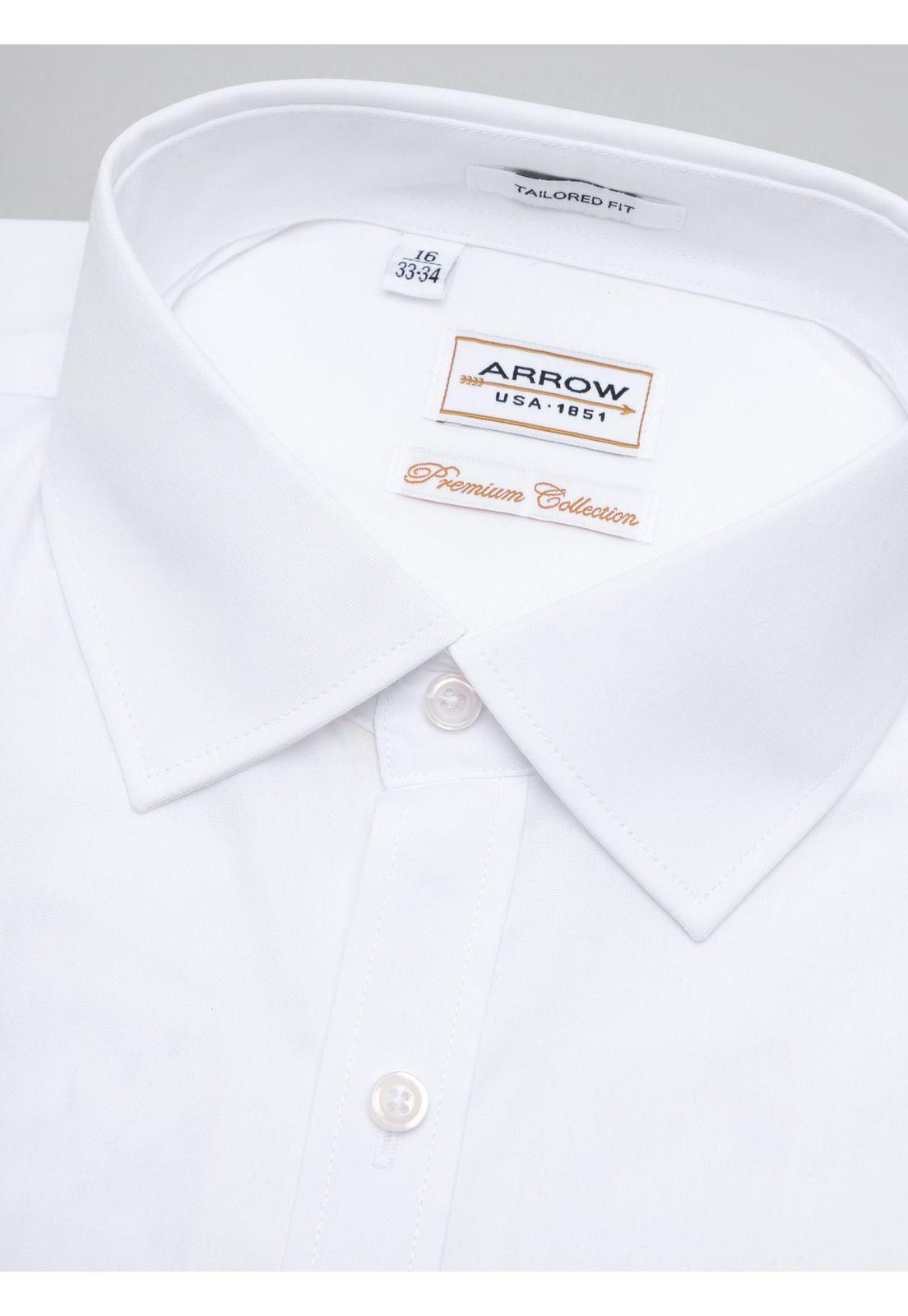 Camisa Hombre Arrow Cuello Italiano Puño Doble Algodón-1