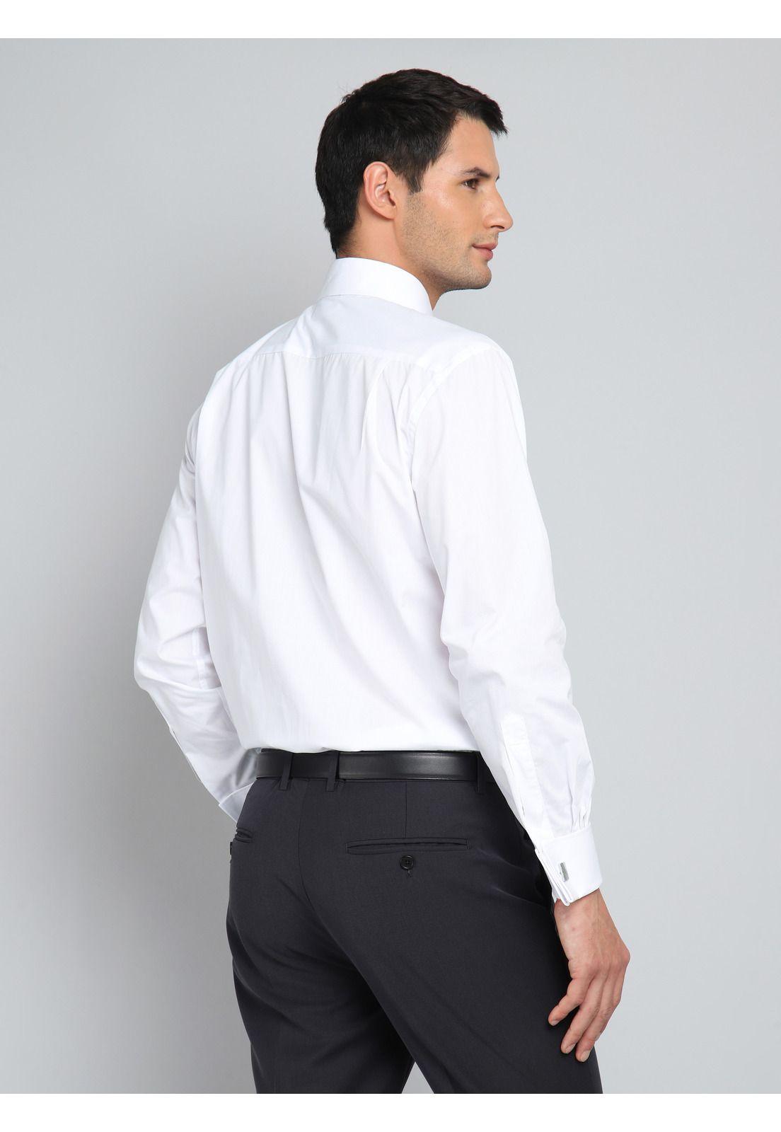 Camisa Hombre Arrow Cuello Italiano Puño Doble Algodón-2