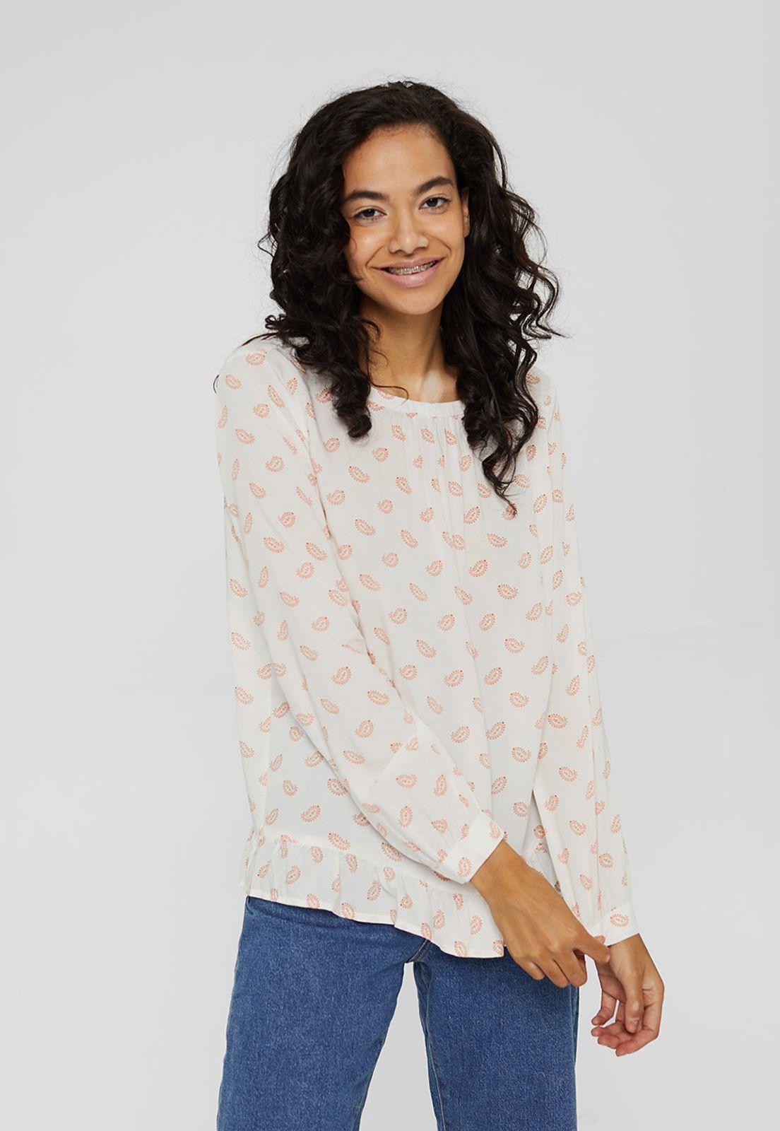 Blusa Estampada Manga Larga Esprit invierno-0