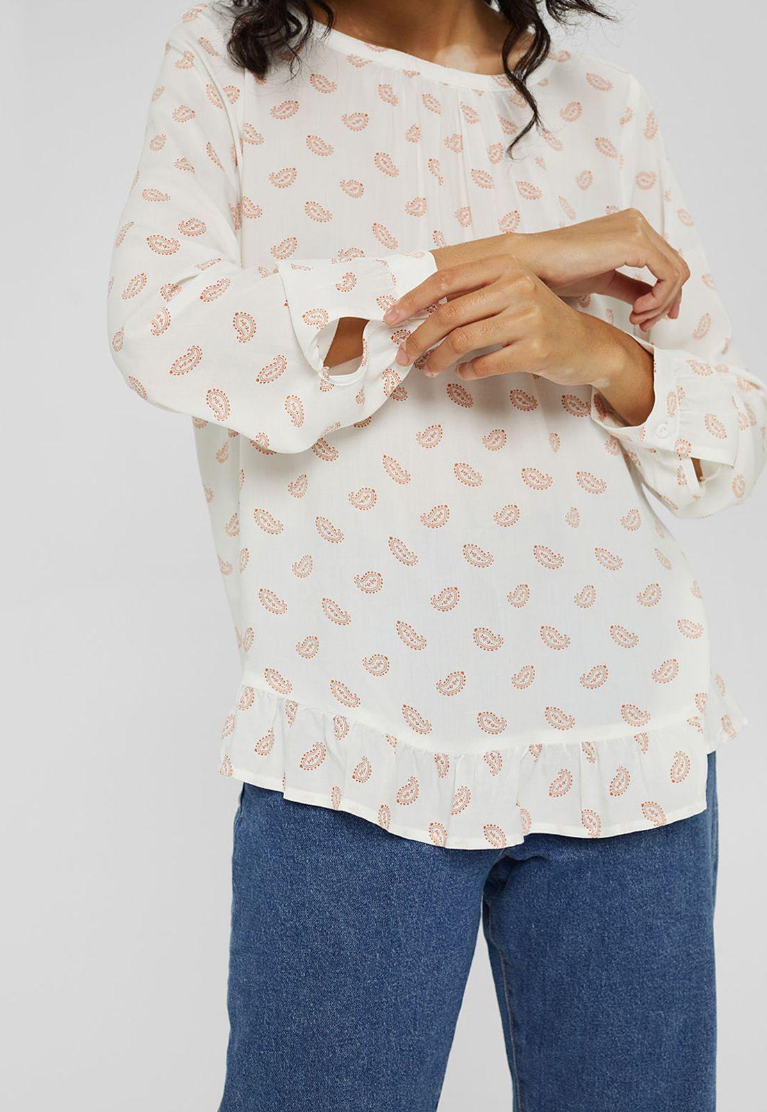 Blusa Estampada Manga Larga Esprit invierno-2