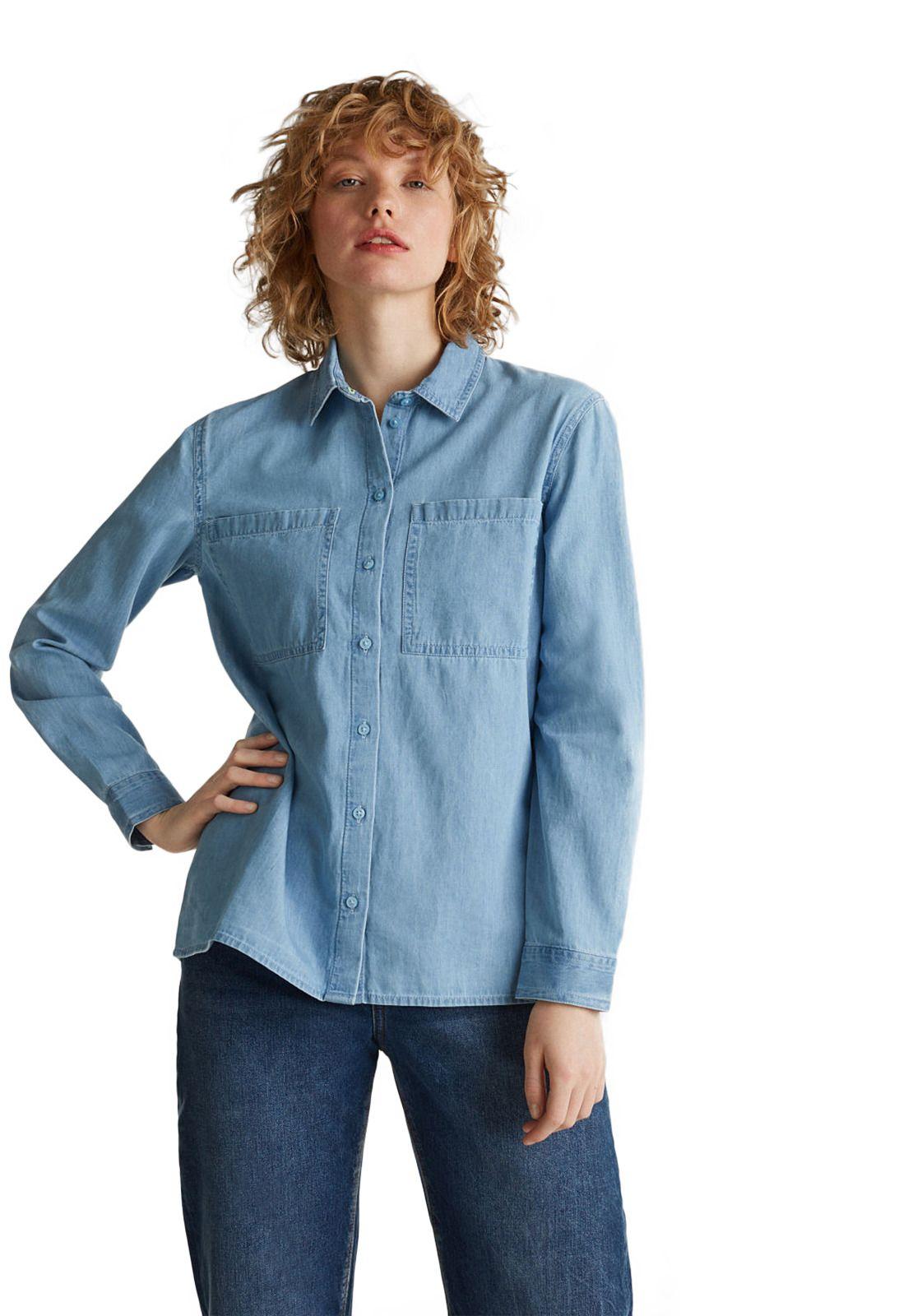 Blusa jeans100% algodón-4