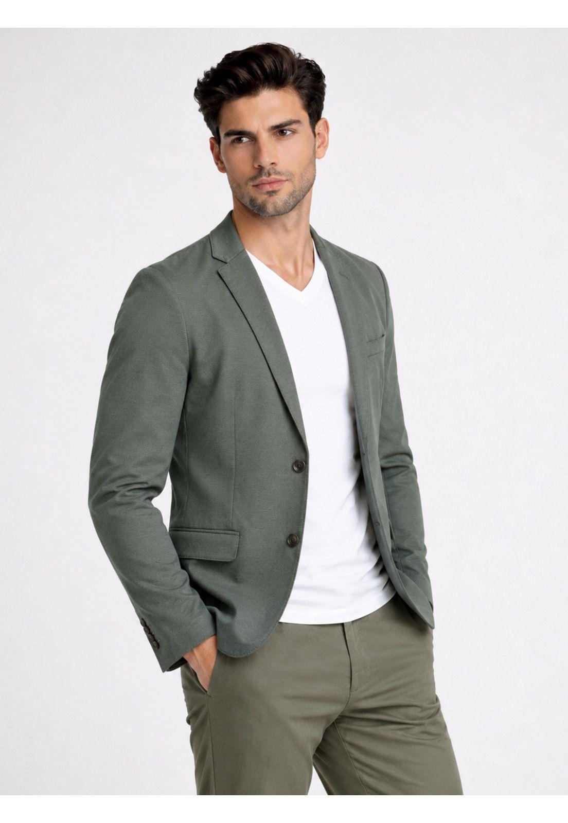 Blazer Poli Viscosa Spandex Tailored Fit Verde Piero Butti PBDVG92VE-0