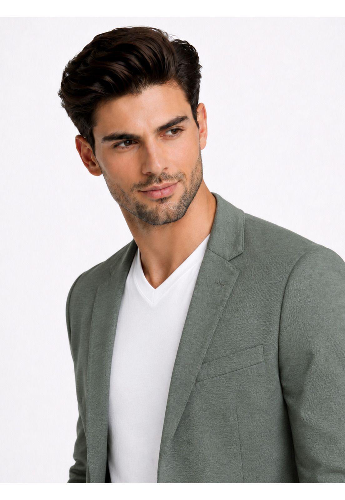 Blazer Poli Viscosa Spandex Tailored Fit Verde Piero Butti PBDVG92VE-3