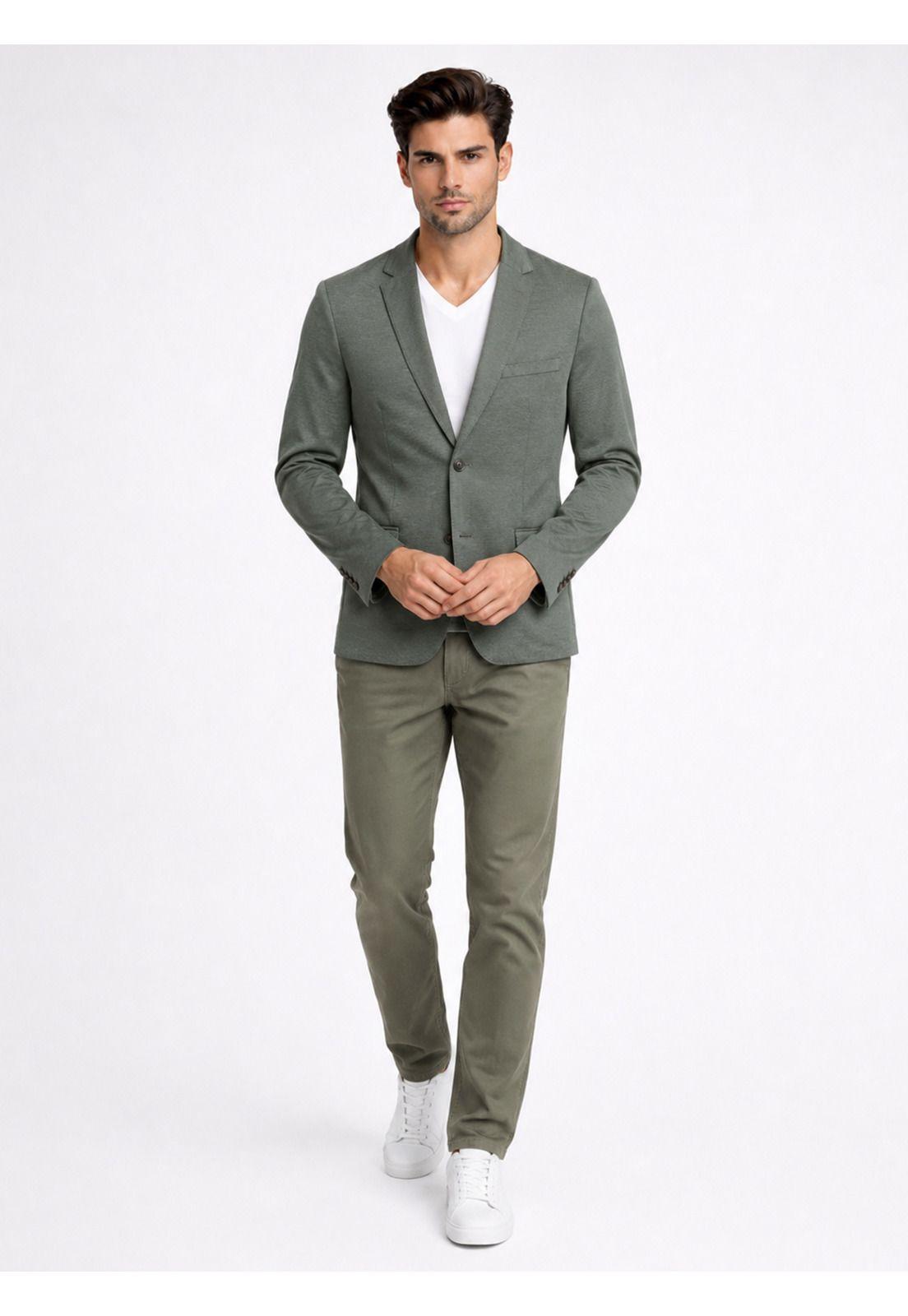 Blazer Poli Viscosa Spandex Tailored Fit Verde Piero Butti PBDVG92VE-5