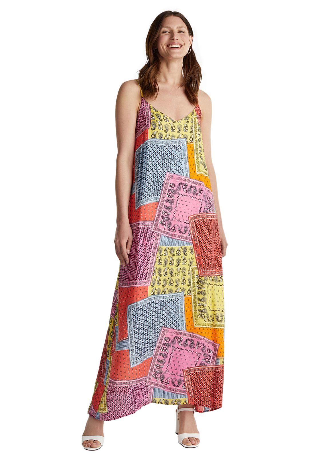 Maxivestido estampado estilo bandana-0