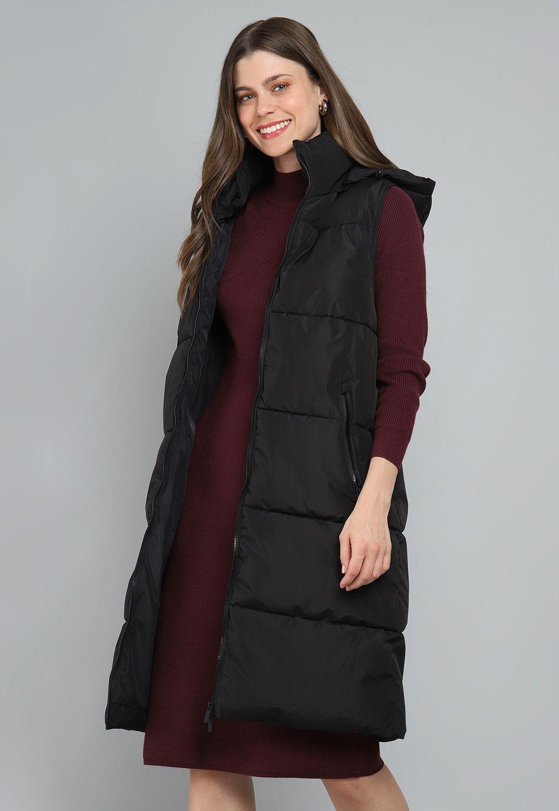 Parka Larga sin mangas con capucha Mujer Esprit G030907-0