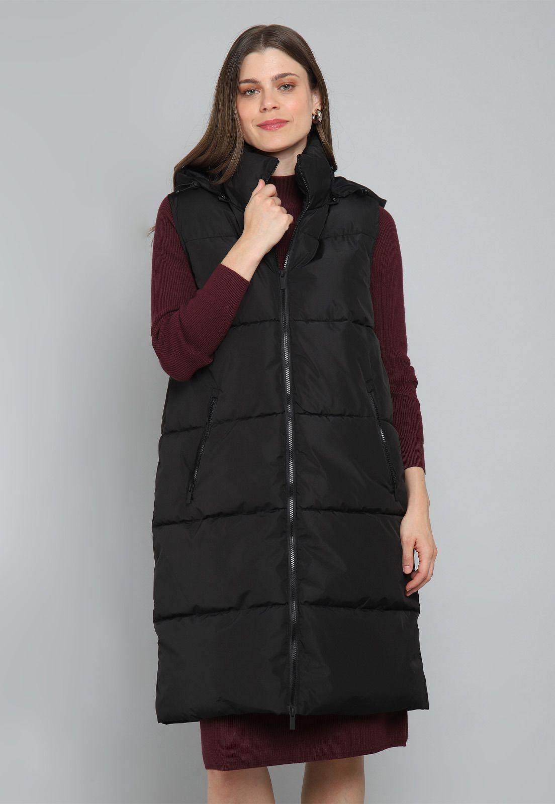 Parka Larga sin mangas con capucha Mujer Esprit G030907-4