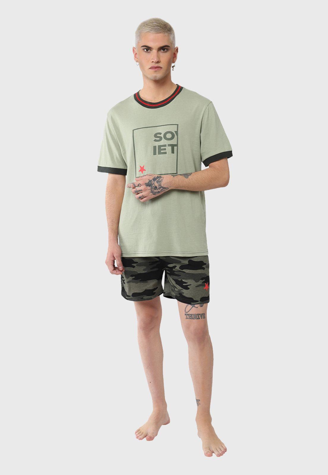 Pijama Corto Verde SVPJH03VE-0