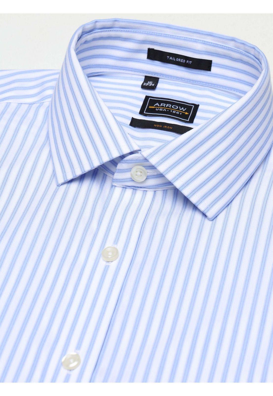 Camisa Formal Rayas Non Iron Tailored Fit Celeste Arrow ARM0495BL-3
