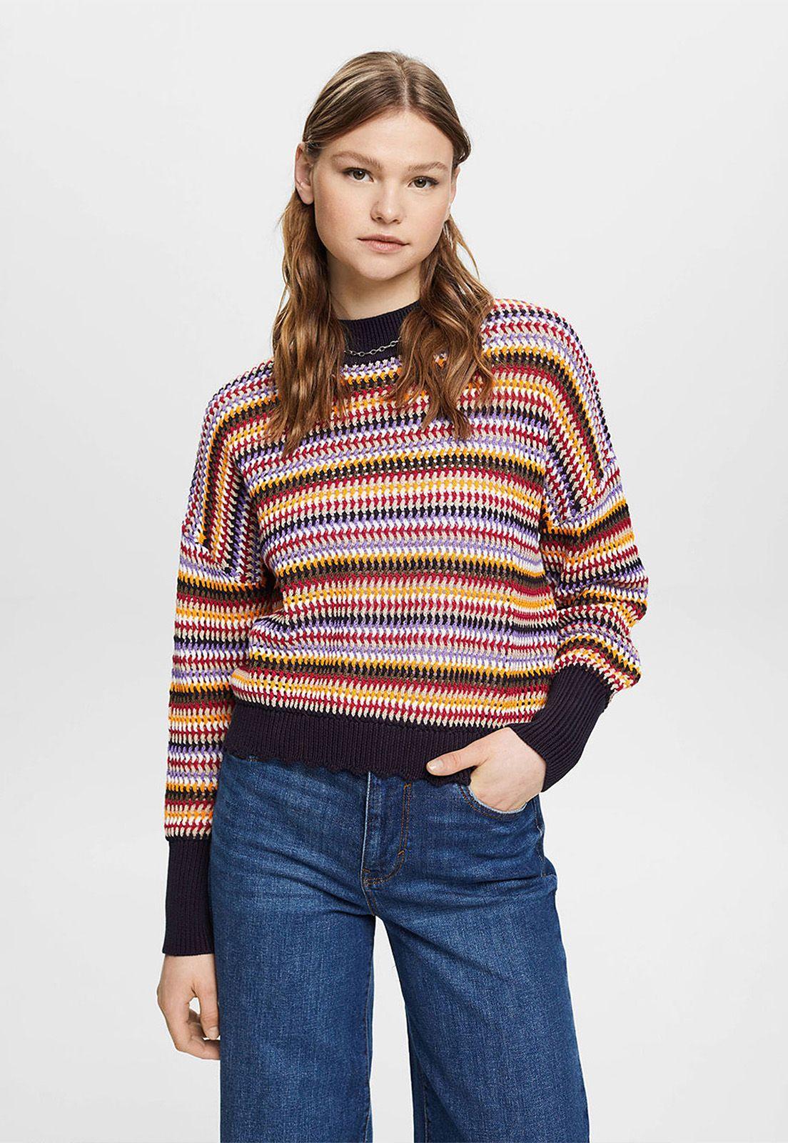 Sweater Tejido Estampado Mujer Esprit-0