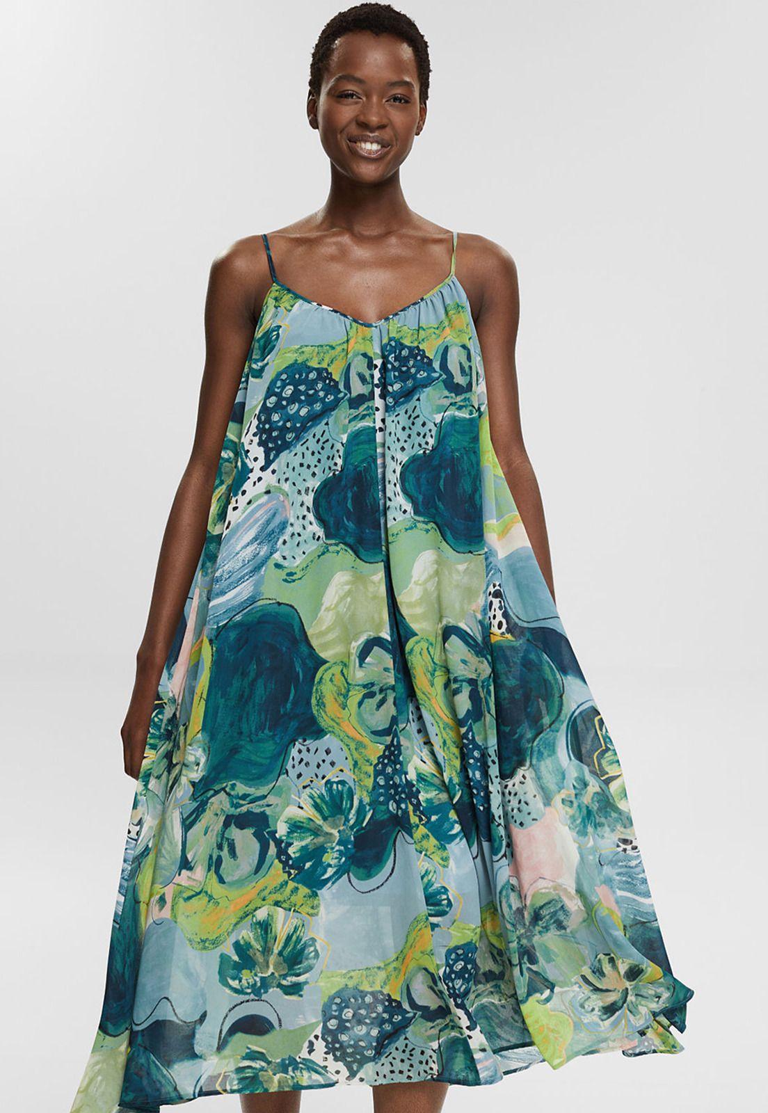 Maxivestido Estampado Esprit-0