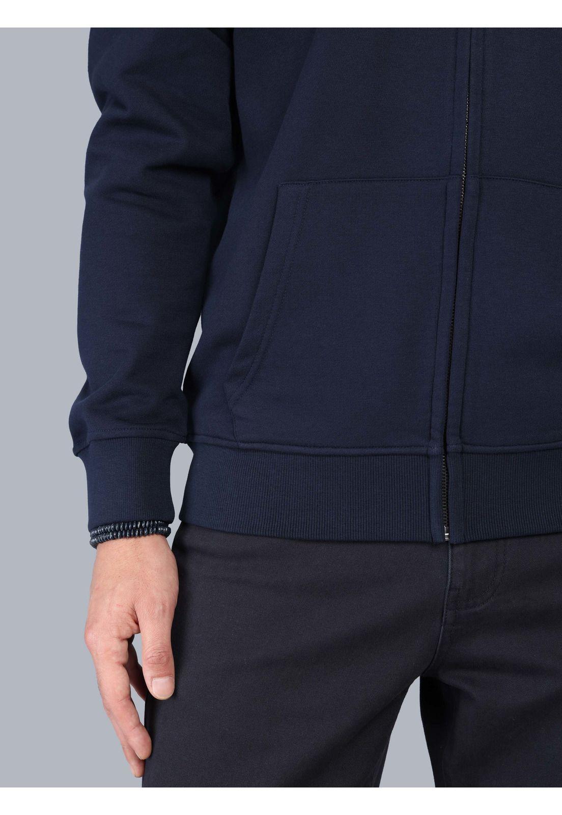 Polerón Con Capucha Regular Fit Azul Marino Arrow PL33025NB-5