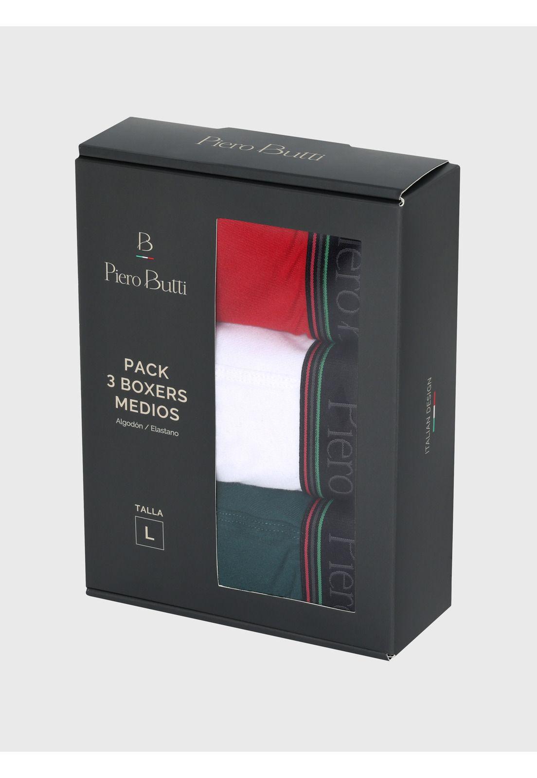 Boxer 3 Unidades Liso Multicolor Piero Butti PBBO313SU-4