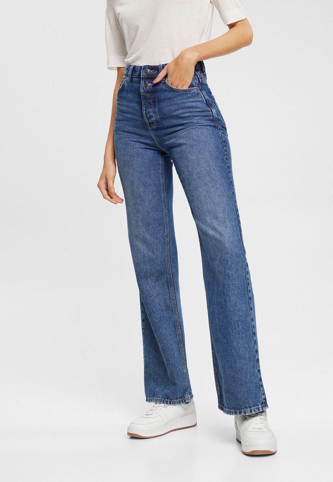 Jeans Acampanados Mujer Esprit-0