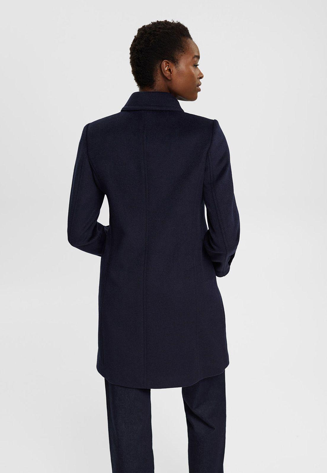 Abrigo De Doble Botonadura Mujer Esprit-1