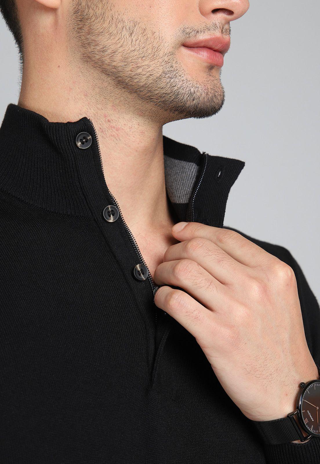 Sweater Manga Larga Arrow SW31044NE-2