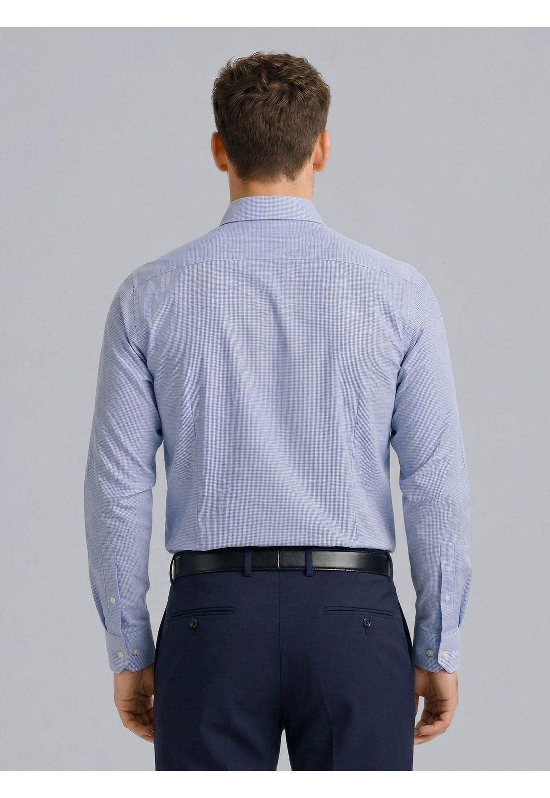 Camisa Formal Spandex Slim Fit Azul Arrow ARM0543AZ-2