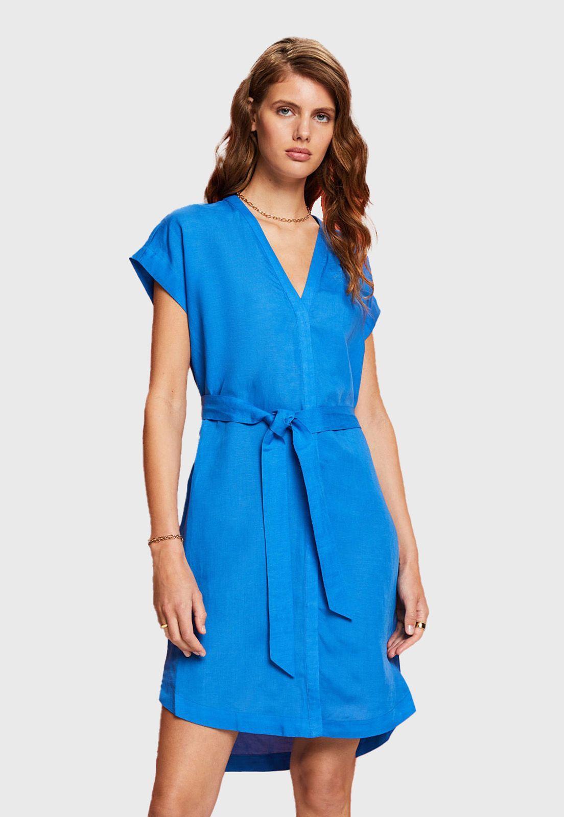 Vestido Túnica Con Cinturón Mujer Esprit-0
