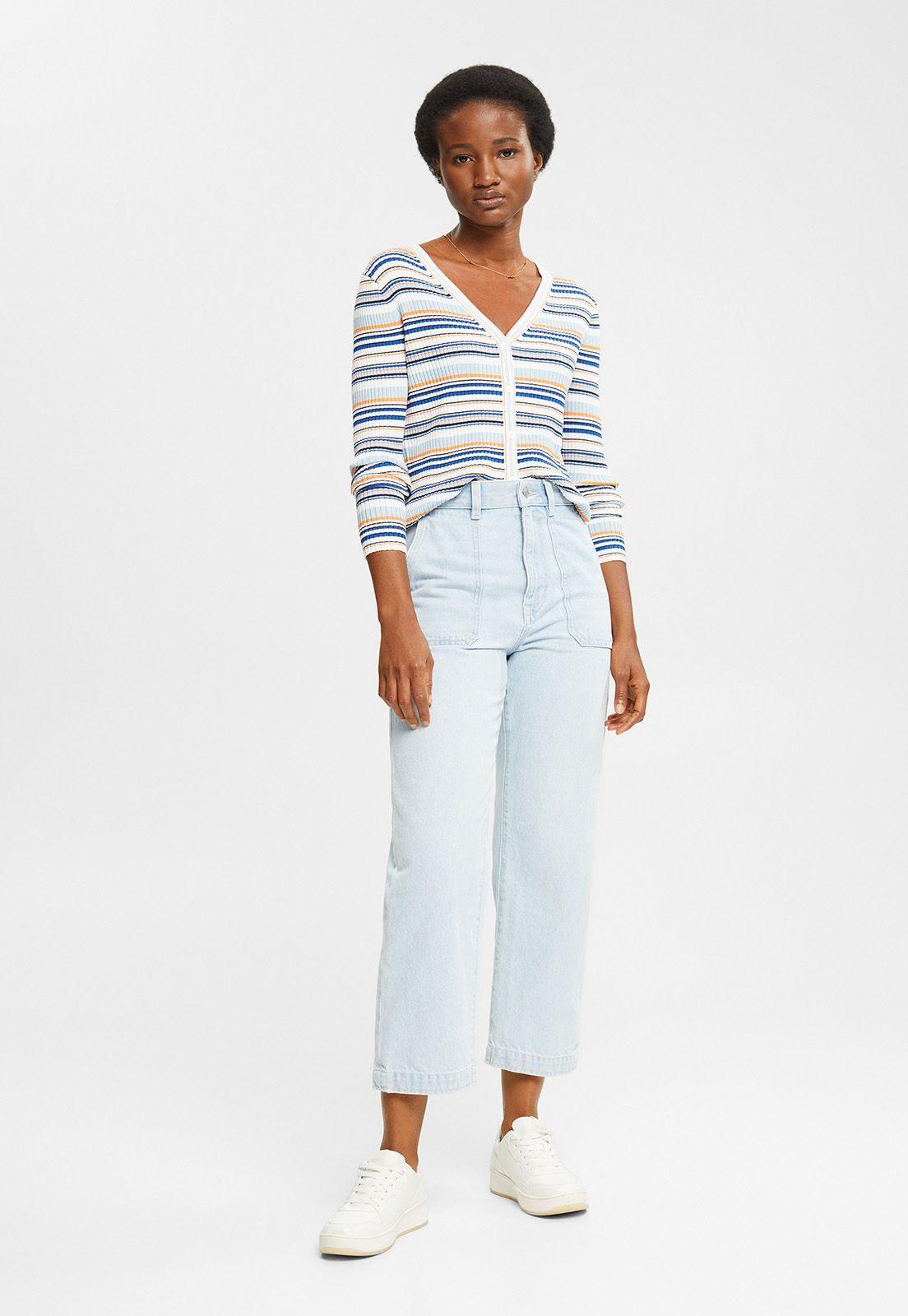 Cardigan Ligero A Rayas Mujer Esprit -0