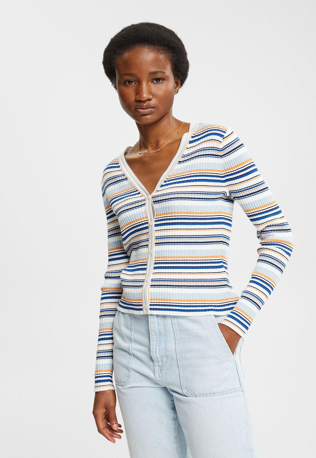Cardigan Ligero A Rayas Mujer Esprit -1