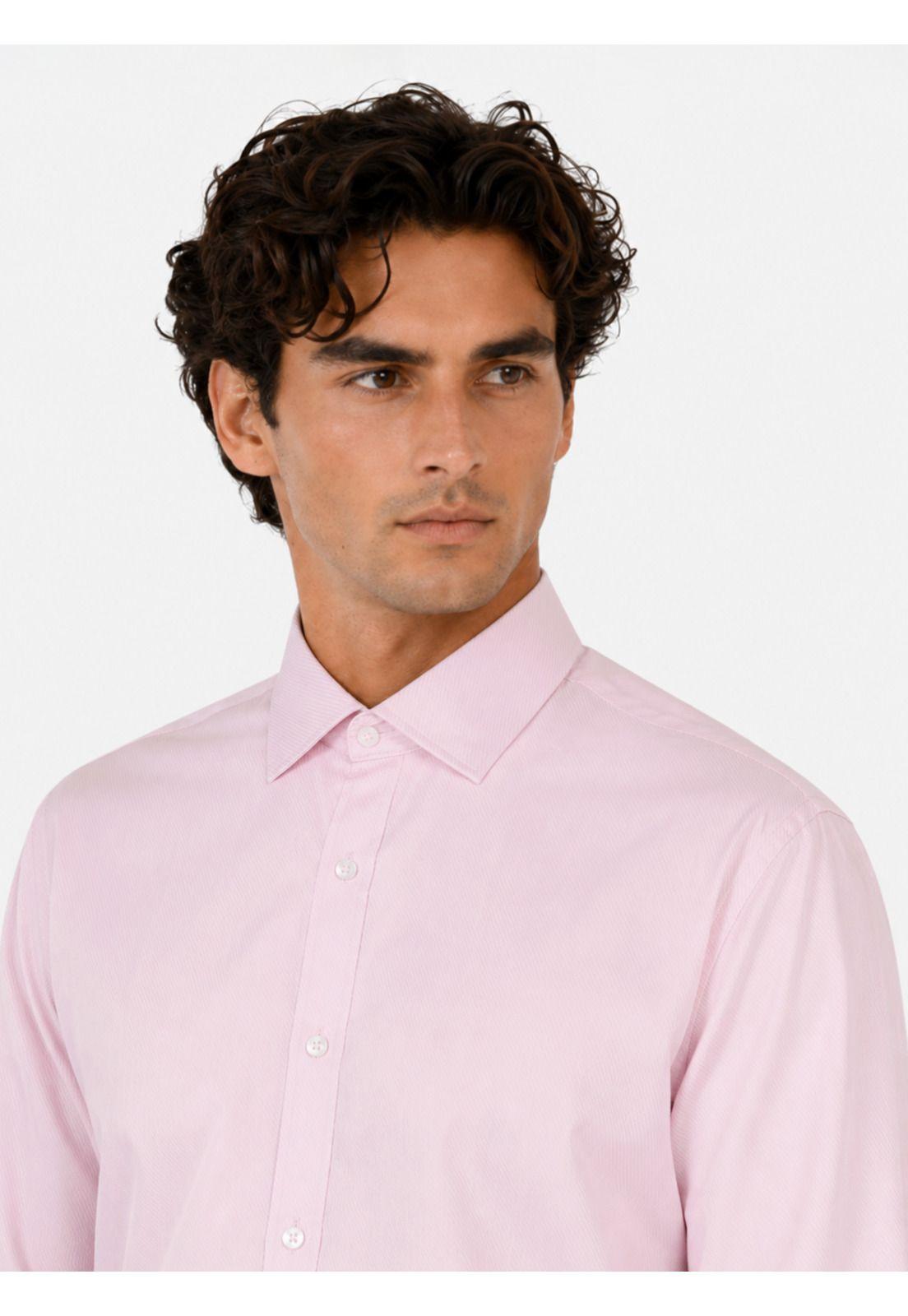 Camisa Formal Spandex Slim Fit Rosado Arrow ARM0644RD-3
